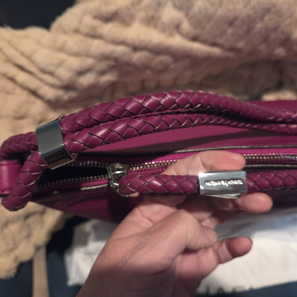 Michael Kors Pink Leather Lexenton Larg Shoulder Bag NWT - Picture 6 of 8